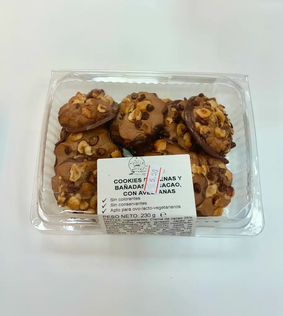 Cookies chocolate y avellana
