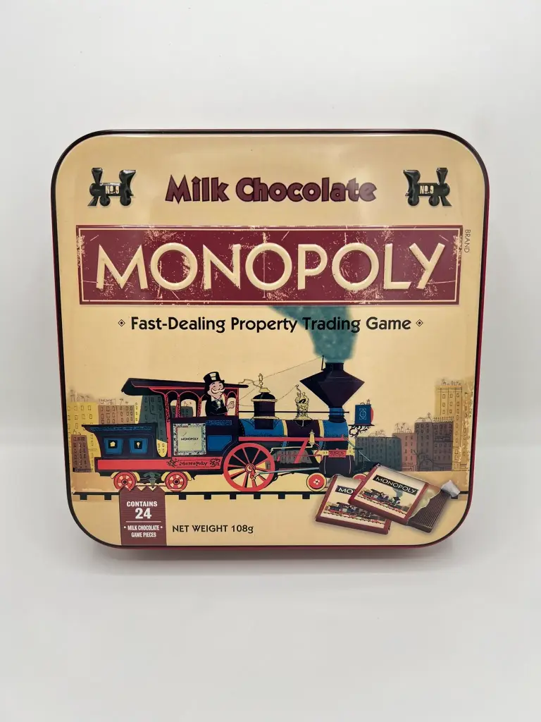 Lata Monopoly chocolate