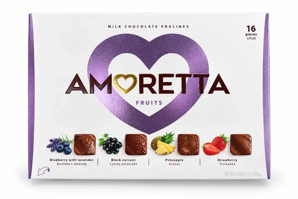 Caja de bombones Amoretta Fruits