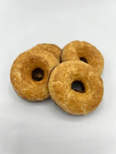 Roscos naranja con baño de chocolate