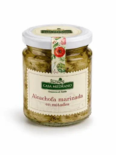 Alcachofa marinada en mitades